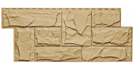 Фасадная панель Т-Сайдинг ЭКО-1 Гранит Леон Крем