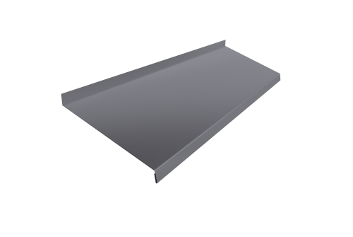 Отлив простой 200 0,45 PE с пленкой RAL 7004 сигнальный серый (2м)