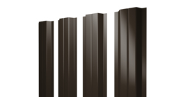 Штакетник П-образный А с прямым резом 0,45 Drap RR 32 темно-коричневый