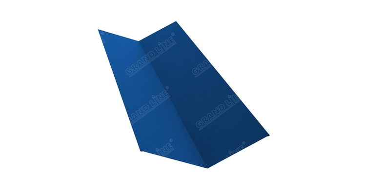 Планка ендовы верхней 145х145 0,4 PE с пленкой RAL 5005 сигнальный синий (2м)