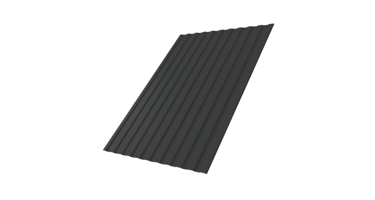 Профнастил С8А 0,45 Drap RAL 7016 антрацитово-серый