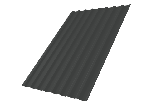 Профнастил С20В 0,5 Satin RAL 7016 антрацитово-серый