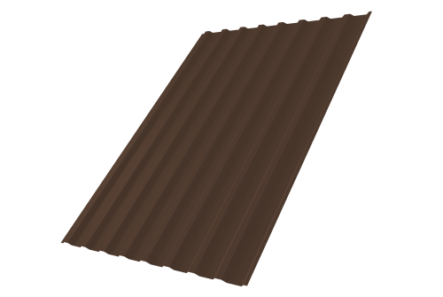 Профнастил С20В 0,4 PE-Double RAL 8017 шоколад