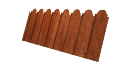 Профнастил С10A фигурный 0,45 Print Elite Rowan TwinColor