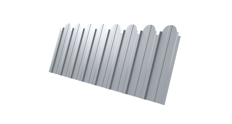 Профнастил С10A фигурный 0,5 Satin RAL 9003 сигнальный белый