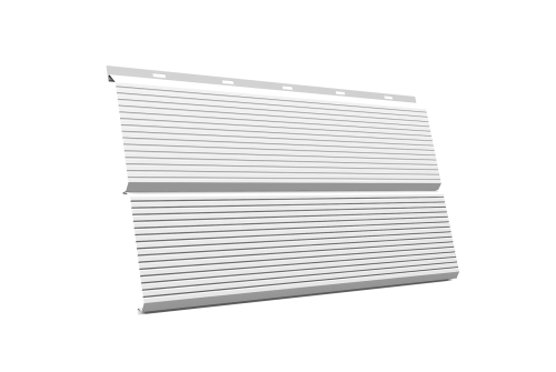 ЭкоБрус 0,345 Gofr GL 0.5 Satin с пленкой RAL 9003 сигнальный белый