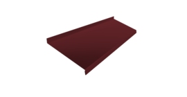 Отлив простой 200 0,5 Satin с пленкой RAL 3005 красное вино (2м)