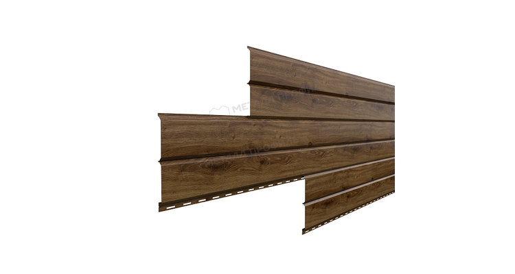 Сайдинг Металл Профиль Lбрус-15х240 (ECOSTEEL_MA-12-Античный Дуб-0.45)