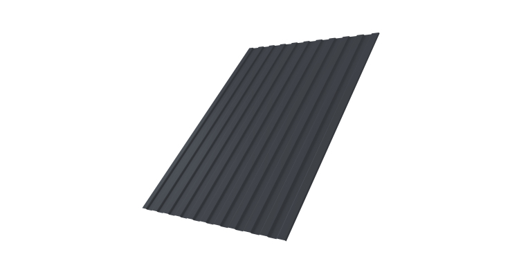 Профнастил С8А 0,45 Drap ST RAL 7024 мокрый асфальт