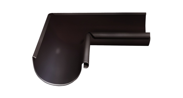 Угол желоба внутренний GL PE 90 гр 125 мм RR 32 темно-коричневый
