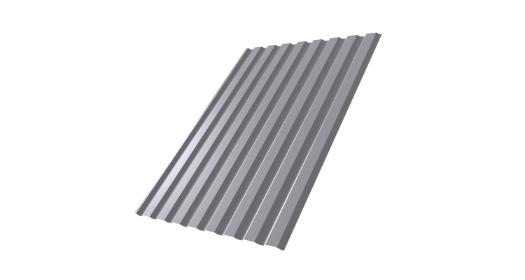 Профнастил С20А 0.7 PE RAL 7004 сигнальный серый