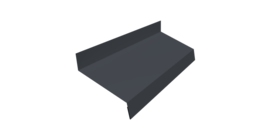 Отлив простой 50 0,45 Drap TwinColor RAL 7024 мокрый асфальт (3м)