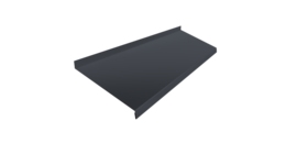 Отлив простой 200 0,45 Drap ST RAL 7024 мокрый асфальт (3м)