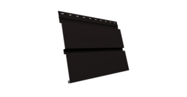 Квадро брус 3D 0.5 Drap TX с пленкой RAL 9005 черный