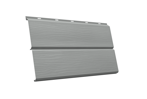 ЭкоБрус 3D 0,345 GL 0.45 PE с пленкой RAL 9006 бело-алюминиевый