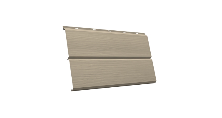 ЭкоБрус 3D 0,345 GL 0.45 PE с пленкой RAL 1015 светлая слоновая кость