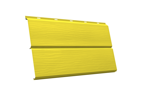 ЭкоБрус 3D 0,345 GL 0.45 PE с пленкой RAL 1018 цинково-желтый