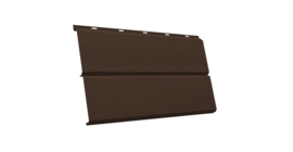 ЭкоБрус 3D 0,345 GL 0.45 Drap-double TX с пленкой RAL 8017 шоколад