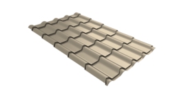 Металлочерепица камея Grand Line 0,45 Drap TX RAL 1015 светлая слоновая кость