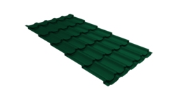 Металлочерепица квинта плюс  0,45 Drap TX RAL 6005 зеленый мох