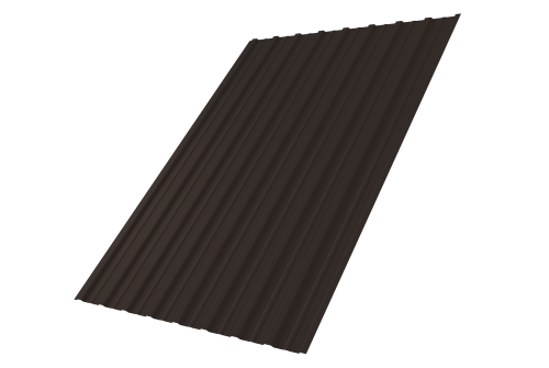 Профнастил С10A 0,5 Atlas X RR 32 темно-коричневый