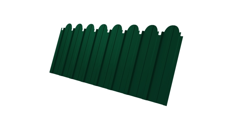 Профнастил C10A фигурный 0.5 Satin Matt RAL 6005 зеленый мох