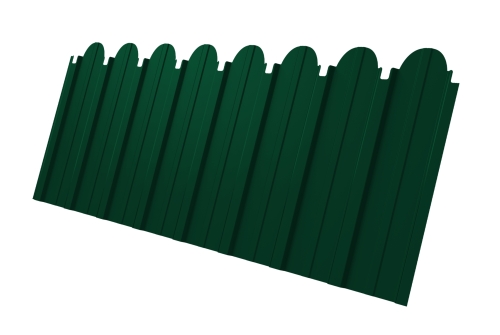 Профнастил C10A фигурный 0.4 PE RAL 6005 зеленый мох