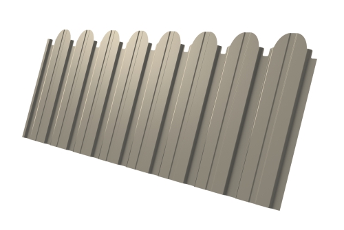 Профнастил C10B фигурный 0.45 Drap TX RAL 1015 светлая слоновая кость