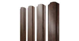 Штакетник Прямоугольный фигурный 0,45 Print Premium Antique Wood TwinColor