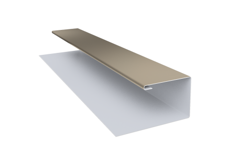 Планка П-образная Блок-хаус new 0,45 Drap TX RAL 1015 светлая слоновая кость (2м)