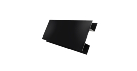 Планка H-образная Блок-хаус new 0,45 Drap TX RAL 9005 черный (3м)