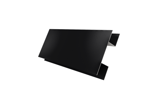 Планка H-образная Блок-хаус new 0,5 Satin Matt RAL 9005 черный (2м)