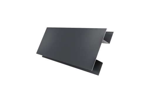 Планка H-образная Блок-хаус new 0,5 Drap TX RAL 7024 мокрый асфальт (2м)