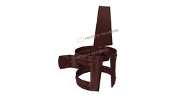 Держатель трубы (на дерево) Металл Профиль GS lite D90 RAL 8017