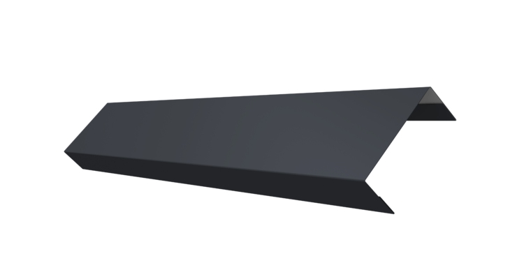 Ламель лицевая 50 забора жалюзи Texas 0.45 PE с пленкой RAL 7024 мокрый асфальт