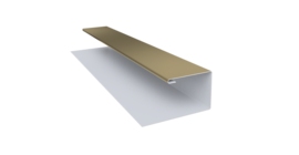 Планка П-образная Экобрус Grand Line 0,45 PE с пленкой RAL 1014 слоновая кость (2м)