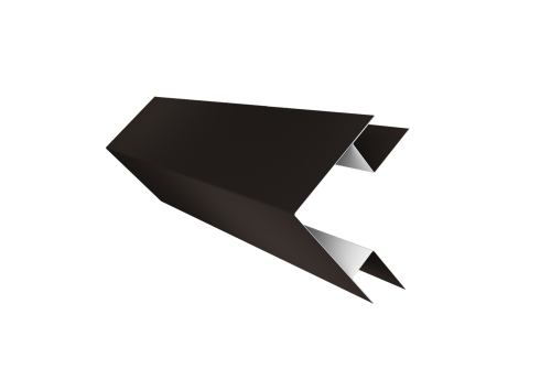 Планка угла внешнего сложного Экобрус Grand Line 0,45 Drap RR 32 темно-коричневый (2м)