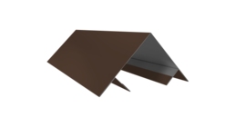 Планка угла внешнего составная верхняя 0,5 Satin Matt RAL 8017 шоколад (2м)