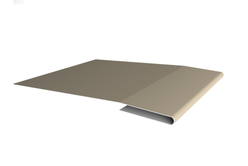 Планка начальная 0,5 Satin с пленкой RAL 1015 светлая слоновая кость (3м)