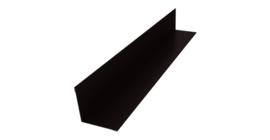 Угол внутренний 50х50 0,5 Satin Matt RAL 9005 черный (3м)