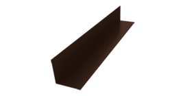 Угол внутренний 30х30 0,45 PE с пленкой RAL 8017 шоколад (2м)