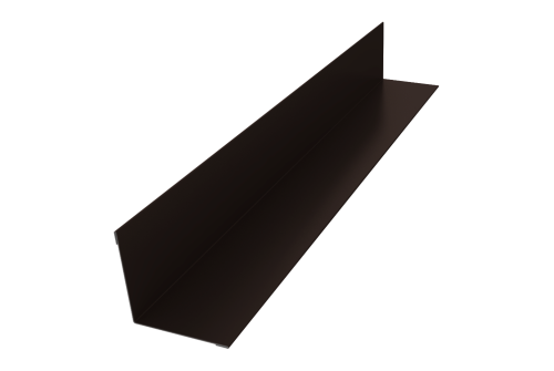 Угол внутренний 30х30 0,45 PE с пленкой RR 32 темно-коричневый (2м)