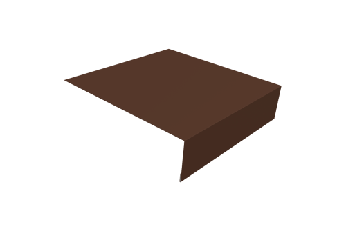 Планка околооконная простая 200х50 0,5 Drap TX RAL 8017 шоколад (2м)