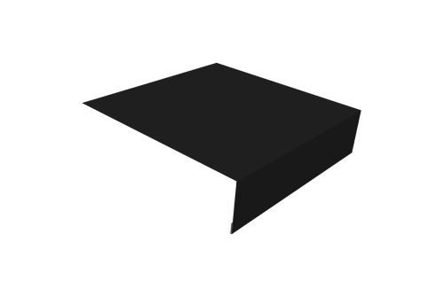 Планка околооконная простая 200х50 0,5 Drap TX RAL 9005 черный (3м)