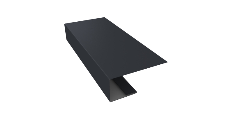 J-Профиль 18мм 0,45 Drap TR RAL 7024 мокрый асфальт (3м)