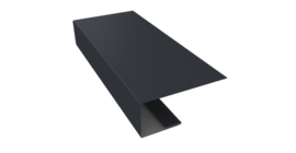 J-Профиль 18мм 0,5 Drap TX RAL 7024 мокрый асфальт (2м)