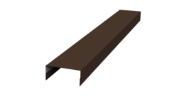 Крышка 30х15 жалюзи Texas 0,45 PE-Double RAL 8017 шоколад (2,5м)