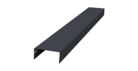 Крышка 30х20 жалюзи Texas 0,45 Drap RAL 7024 мокрый асфальт (3м)