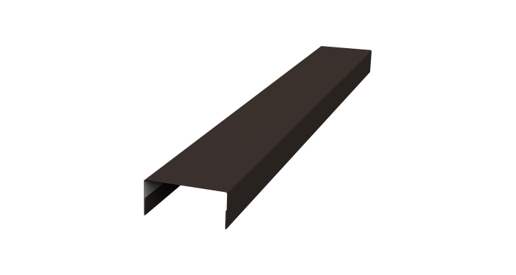 Крышка 30х20 жалюзи Texas 0,45 PE-Double RR 32 темно-коричневый (2м)