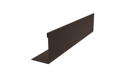 Нащельник 125 Texas 25х35 0,45 PE-Double RR 32 темно-коричневый (L1,5)